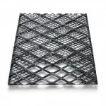 Hot Rolled (Black) Steel Expanded Metal Mesh  Bahri Thickness 1.7 mm Width 1.22 meter Length 7 meter | Bait Al Tatawor Company