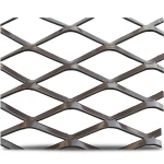 Hot Rolled Steel Expanded Metal Mesh 1.5 mm Thickness 1.22x3 m Black