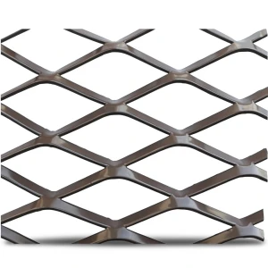 Hot Rolled Steel Expanded Metal Mesh 1.5 mm Thickness 1.22x3 m Black