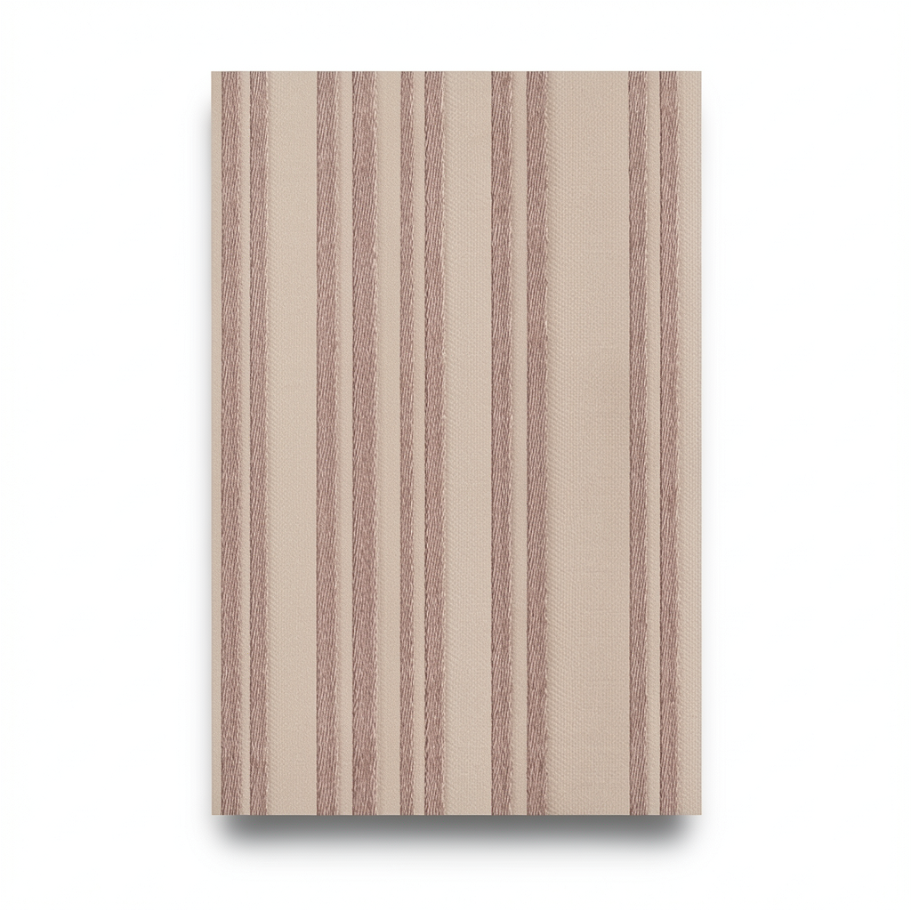 Italian Wallpaper Striped Design 10m x 0.73m, Light Brown