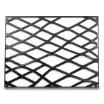 Hot Rolled Steel Expanded Metal Mesh Thickness 1.4 mm Width 1.22 m Length 4 m, Black