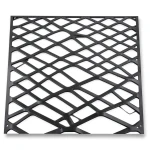 Hot Rolled Steel Expanded Metal Mesh Thickness 1.4 mm Width 1.22 m Length 4 m, Black
