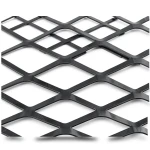 Hot Rolled Black Steel Expanded Metal Mesh Thickness 1.5 mm Width 1.22 m Length 4 m
