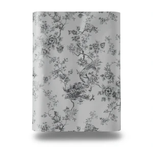 Italian Wallpaper Floral Design Size 10mx1.06m Gray Color