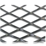 Hot Rolled Black Steel Expanded Metal Mesh 1.2 mm Thickness 1.22 m Width 5 m Length