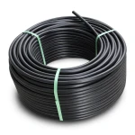 لفة أنابيب HDPE ضغط 12.5 بار PE 80 قطر خارجي 20 مم SDR 11 أسود