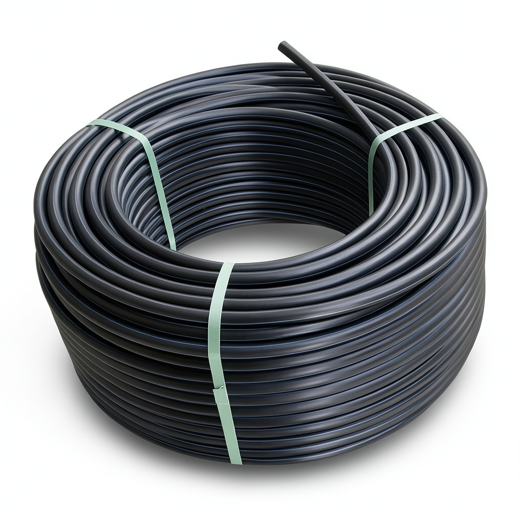 لفة أنابيب HDPE ضغط 12.5 بار PE 100 حجم 40 مم SDR 13.6 أسود