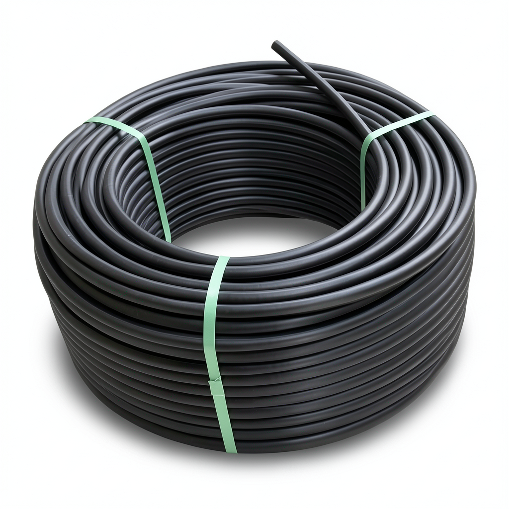 لفة أنابيب بلاستيك HDPE ضغط 12.5 بار PE 100 قطر خارجي 63 مم SDR 13.6 لون أسود