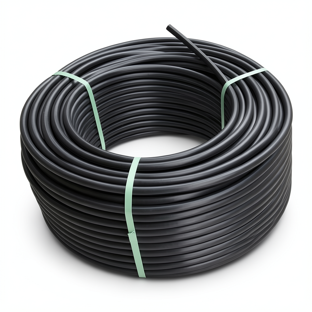 لفة أنابيب HDPE ضغط 12.5 بار PE 100 قطر خارجي 90 مم SDR 13.6 لون أسود