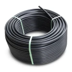 لفة أنابيب بلاستيك بولي ايثيلين عالي الكثافة ضغط 12.5 بار PE 100، قطر خارجي 140 مم SDR 13.6، لون أسود