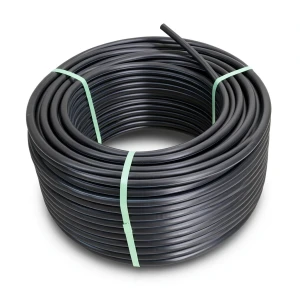 لفة أنابيب HDPE ضغط 16 بار PE 100 قطر خارجي 20 مم SDR 11 لون أسود
