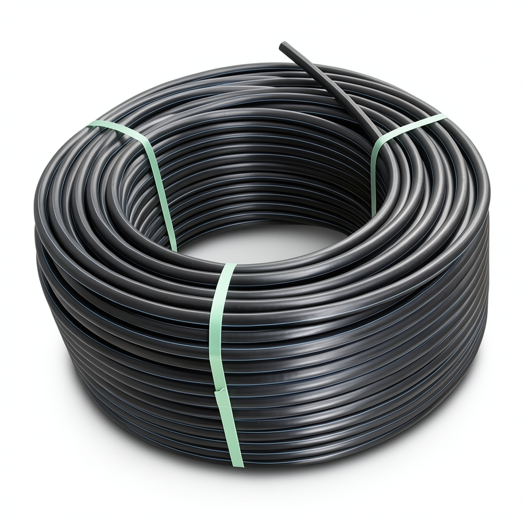 HDPE Polyethylene Coil Pipe Nominal Pressure 16 Bar PE100 OD 25 mm SDR 11 Black