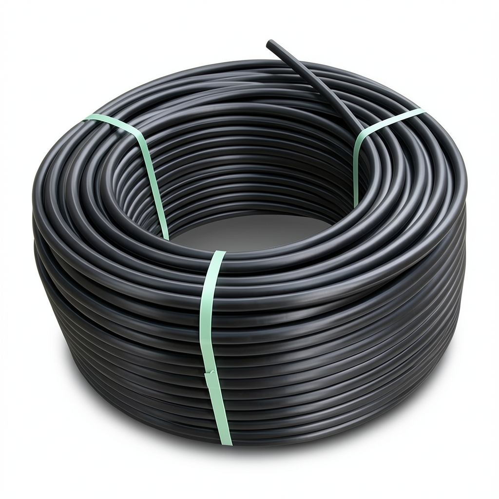 لفة أنابيب بلاستيك HDPE ضغط 16 بار PE100 قطر خارجي 32 مم SDR 11 أسود