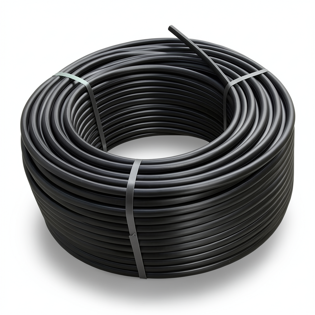 لفة أنابيب بلاستيك HDPE ضغط 16 بار PE 100 قطر خارجي 75 مم SDR 11 لون أسود
