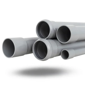 UPVC Pipes Nominal Pressure 4 Bar Outer Diameter 75 mm Thickness 1.8 mm Gray