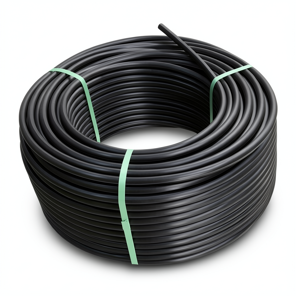 لفة أنابيب بلاستيك HDPE ضغط 16 بار PE100 قطر خارجي 32 مم SDR 11 أسود