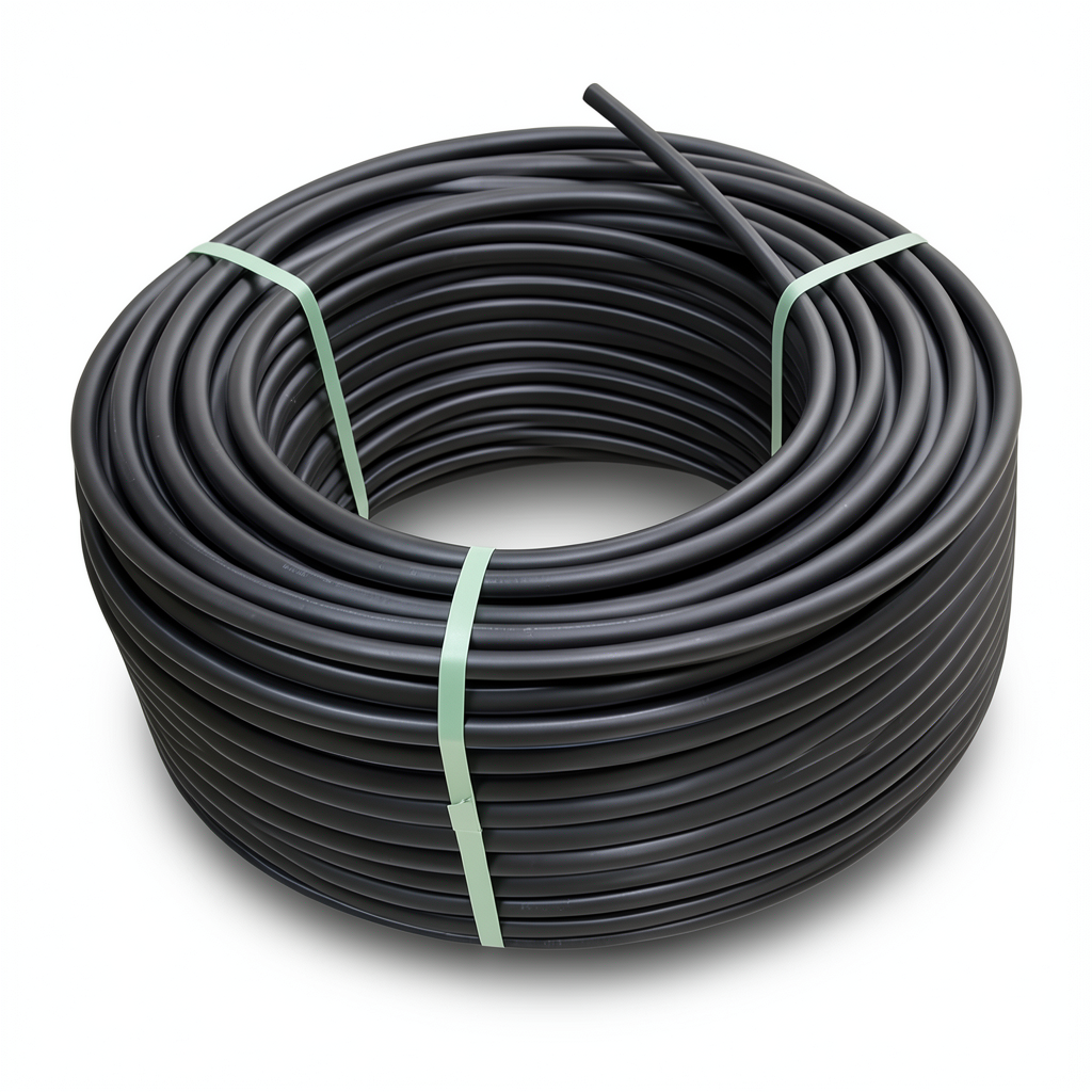 HDPE Polyethylene Plastic Coil Pipe 40 mm SDR 11, 16 Bar Pressure, Black