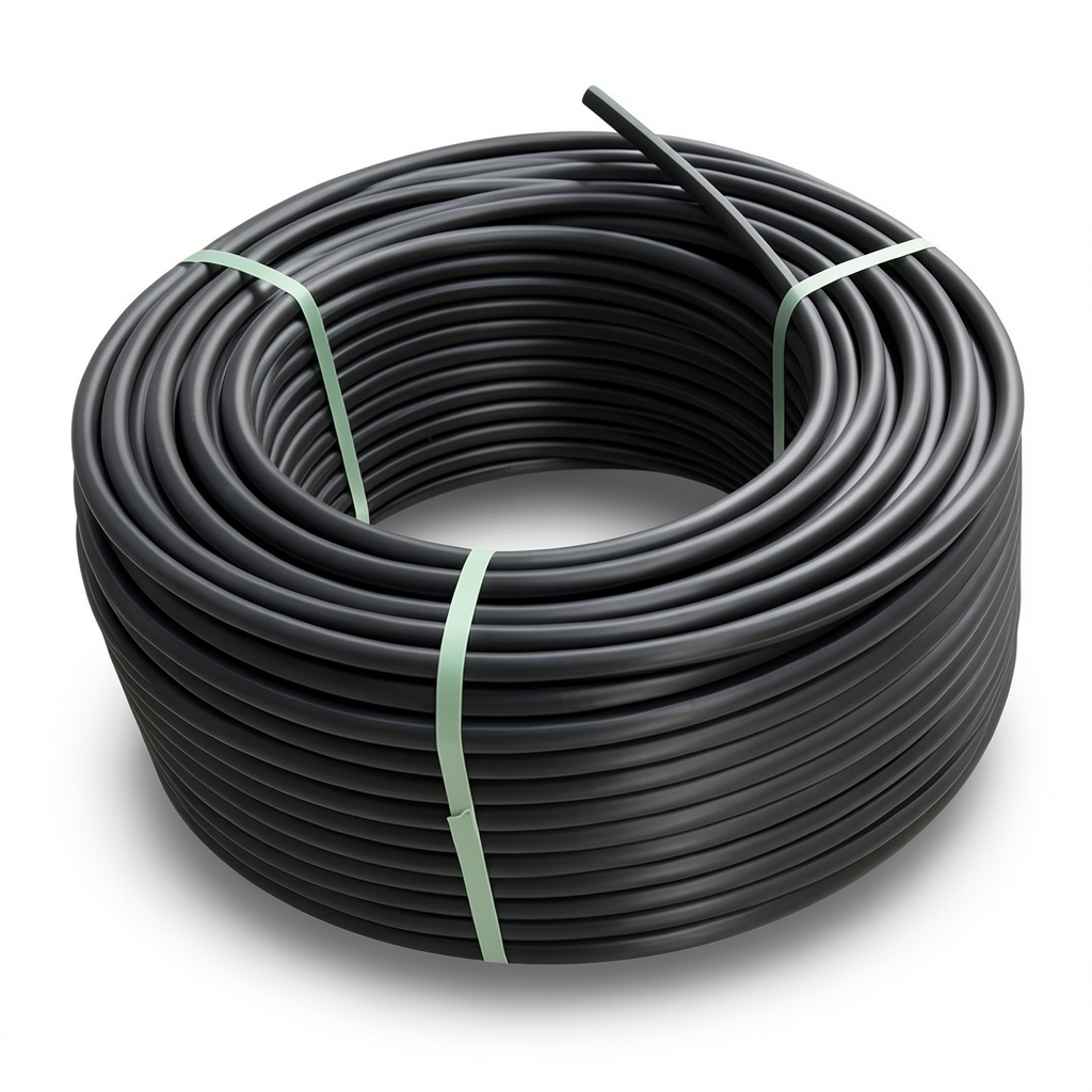 لفة أنابيب HDPE ضغط 16 بار PE100 قطر خارجي 50 مم SDR 11 لون أسود