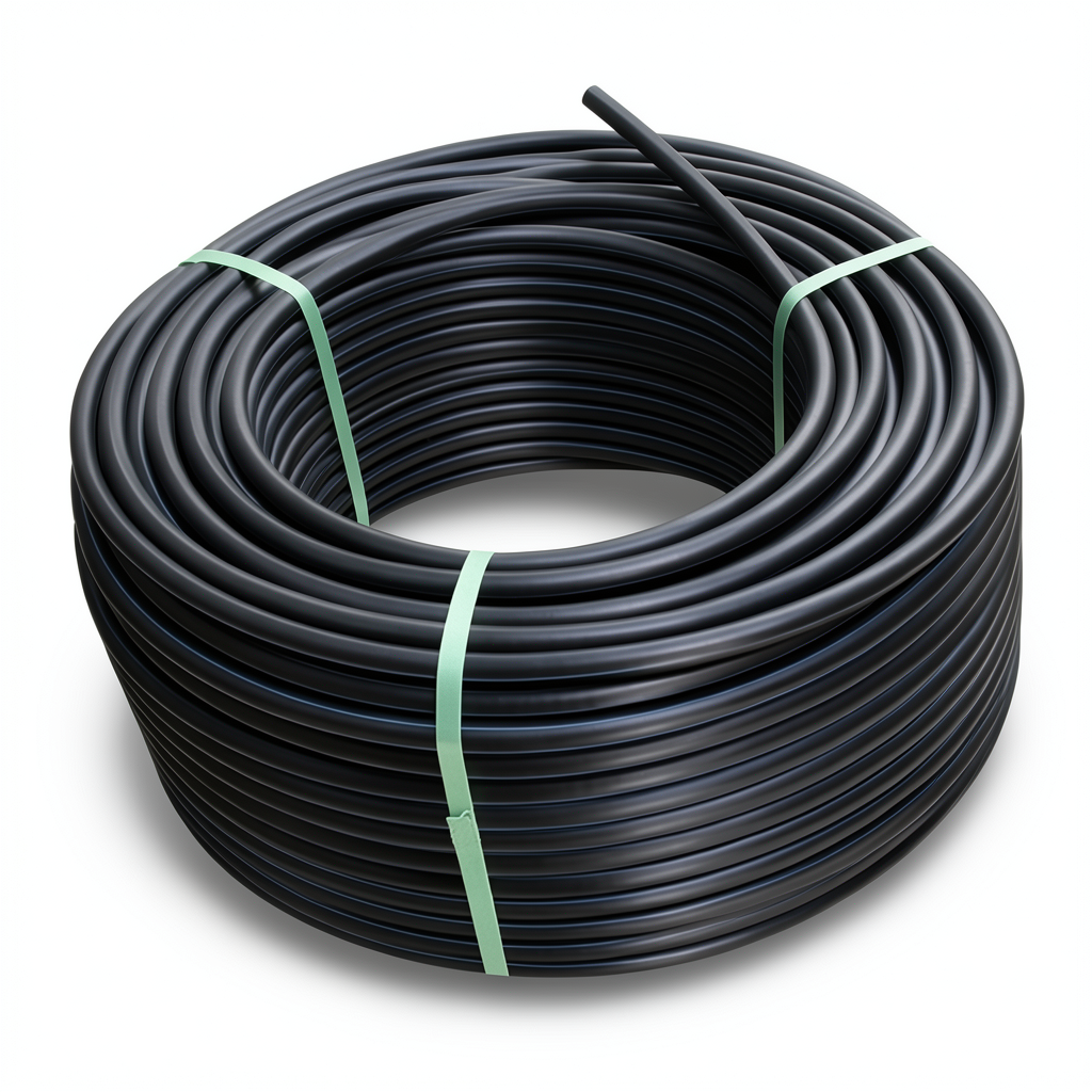 لفة أنابيب HDPE ضغط 16 بار PE 100 قطر خارجي 110 مم SDR 11 لون أسود