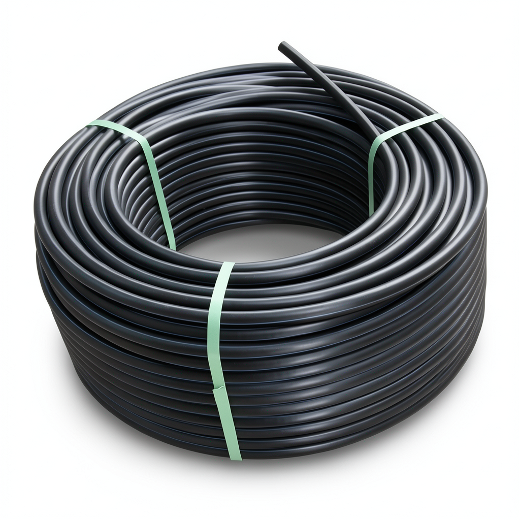 HDPE Coil Pipe Pressure 20 Bar PE100 16 mm OD SDR 9 Black