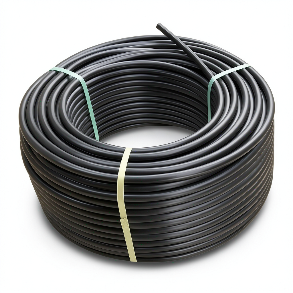 HDPE Plastic Coil Pipe PN 20 Bar PE 100 25 mm SDR 9 Black