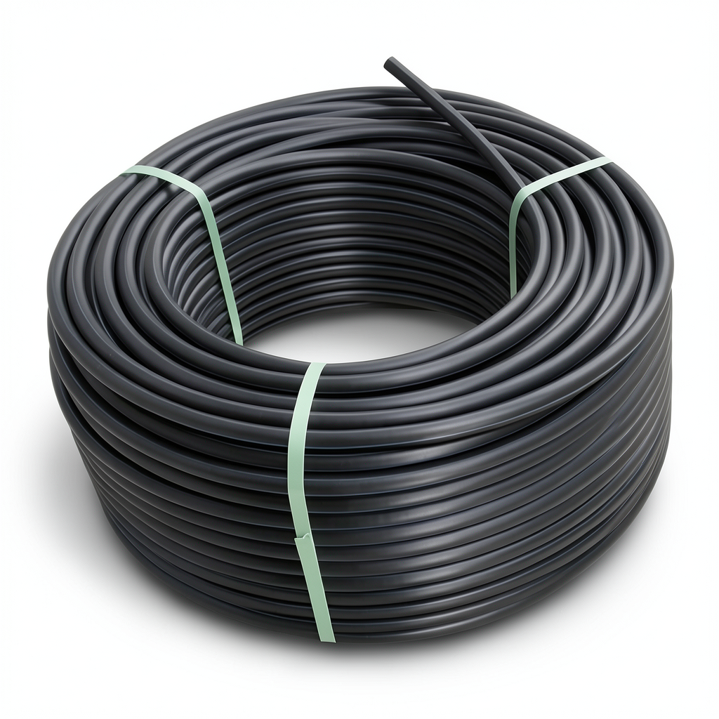 HDPE Coil Pipe 20 Bar Working Pressure PE 100 Outer Diameter 40 mm SDR 9 Black