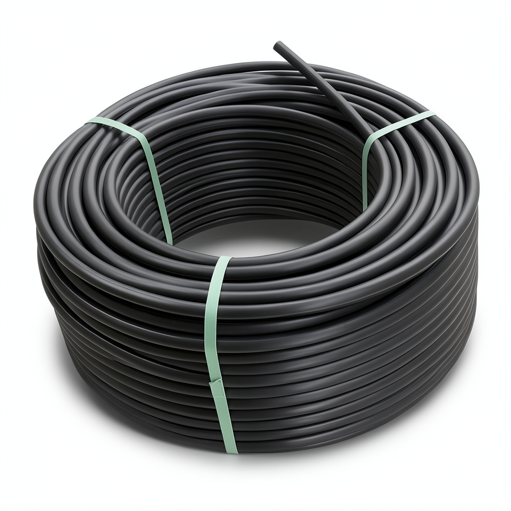 لفة أنابيب بلاستيك HDPE ضغط 20 بار [PE 100] قطر خارجي 63 مم SDR 9 لون أسود