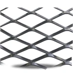 Hot Rolled Steel Expanded Metal Mesh 2 mm Thickness 1.22x1 m Black