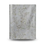 Italian Wallpaper Gray Color Floral Design, Size 10m x 1.06m, Model RC19050