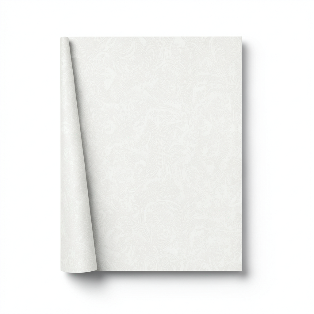 Italian Wallpaper Patterned Design Off White, Size 10m x 1.06m, Model RC19052
