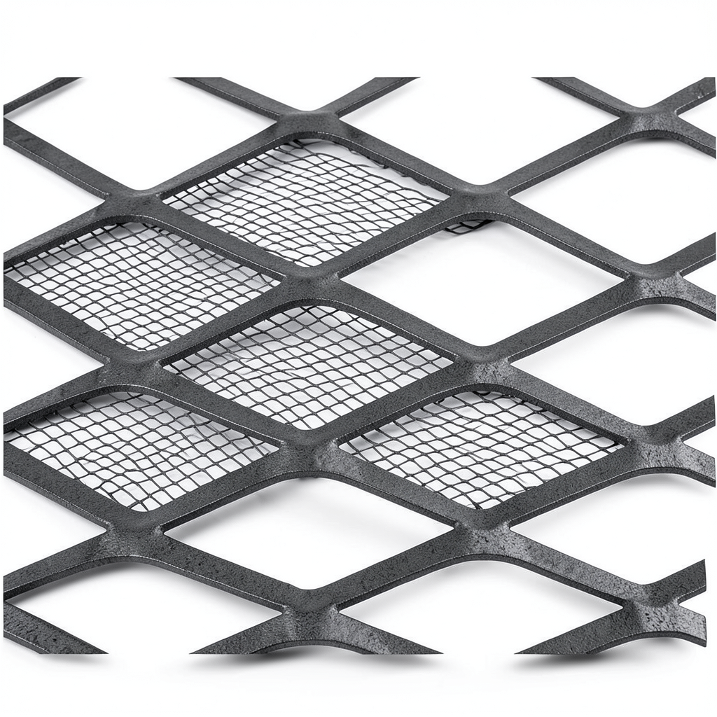 Hot Rolled Steel Expanded Metal Mesh Thickness 1.7 mm Width 1.22 m Length 2 m