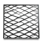 Hot Rolled Steel Expanded Metal Mesh 2 mm Thickness 1.22x2 m Black