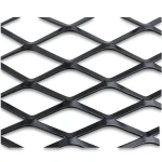 Hot Rolled Steel Expanded Metal Mesh 2.3 mm Thickness 1.22x2 m Black