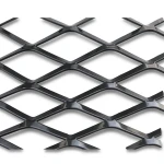 Hot Rolled Black Steel Expanded Metal Mesh Thickness 1.4 mm Width 1.22 M Length 7 M