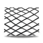 Hot Rolled Black Steel Expanded Metal Mesh Thickness 1.8 mm Width 1.22 m Length 3 m