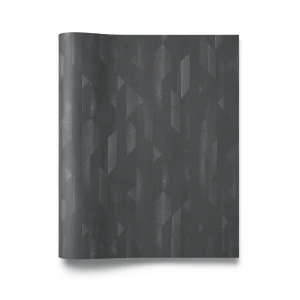 Italian Wallpaper Dark Gray Geometric Design, Size 10mx1.06m, Model RC19067