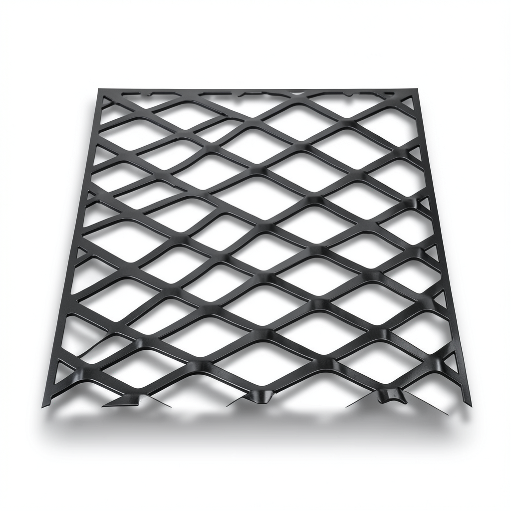 Hot Rolled Black Steel Expanded Metal Mesh Thickness 2.7 mm Width 1.22 M Length 3 M