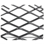 Hot Rolled Black Steel Expanded Metal Mesh Thickness 1.5 mm Width 1.22 m Length 6 m