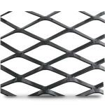 Hot Rolled Black Steel Expanded Metal Mesh 2.3 mm Thickness 1.22 m Width 1 m Length