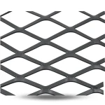 Hot Rolled Steel Expanded Metal Mesh Thickness 1.7 mm Width 1.22 m Length 1 m