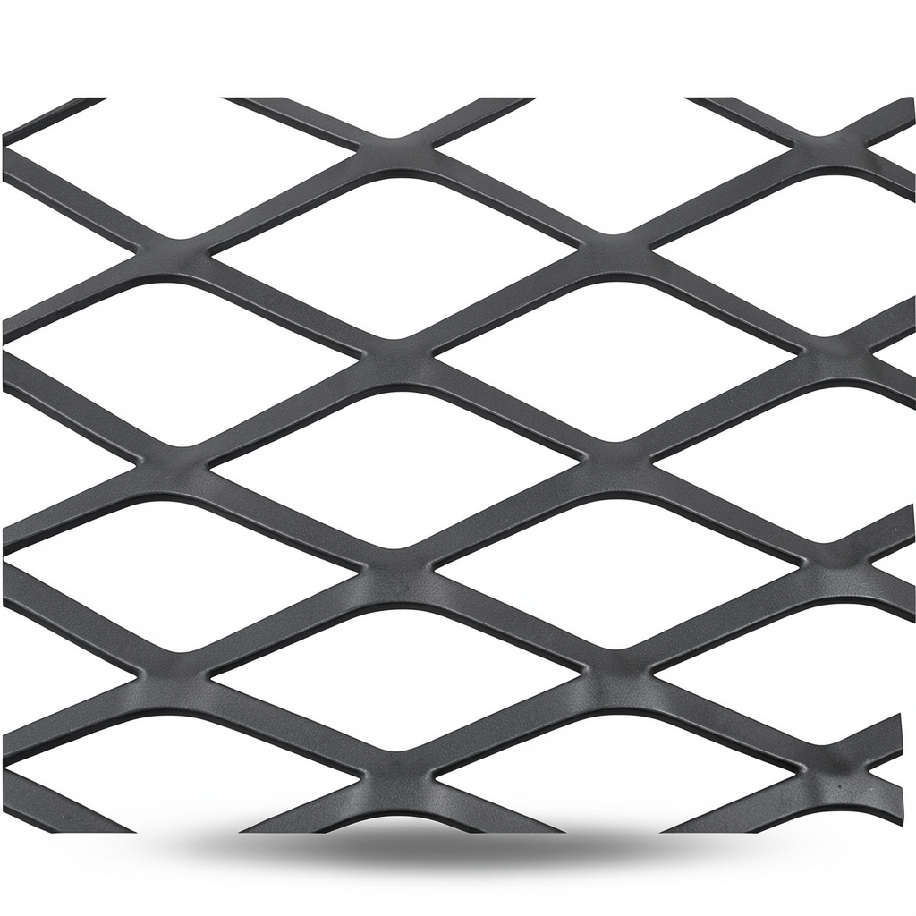 Hot Rolled Steel Expanded Metal Mesh Thickness 1.7 mm Width 1.22 m Length 1 m