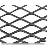 Hot Rolled Steel Expanded Metal Mesh 2 mm Thickness 1.22x2 m Black