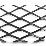 Hot Rolled Steel Expanded Metal Mesh 2.3 mm Thickness 1.22x2 m Black