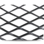 Hot Rolled Steel Expanded Metal Mesh 2 mm Thickness 1.22x1 m Black