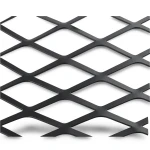 Hot Rolled Black Steel Expanded Metal Mesh 2.3 mm Thickness 1.22 m Width 1 m Length