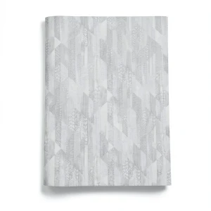 Italian Wallpaper Gray Color Geometric Design, Size 10mx1.06m, Model RC19071