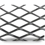 Hot Rolled Black Steel Expanded Metal Mesh Thickness 2.7 mm Width 1.22 M Length 3 M