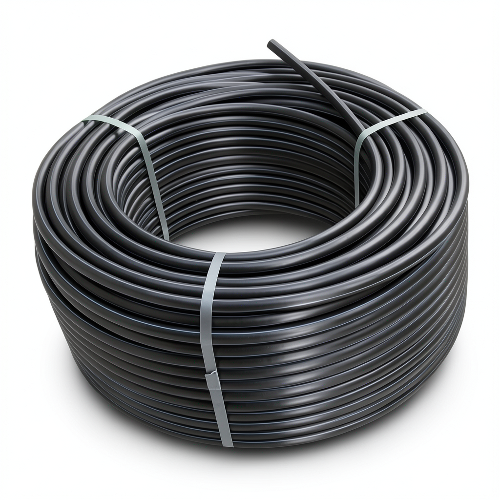 HDPE Polyethylene Plastic Coil Pipe Pressure 16 Bar PE100 Size 160 mm SDR 11 Black