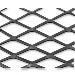 Hot Rolled Steel Expanded Metal Mesh 2.3 mm Thickness 1.22x2 m Black