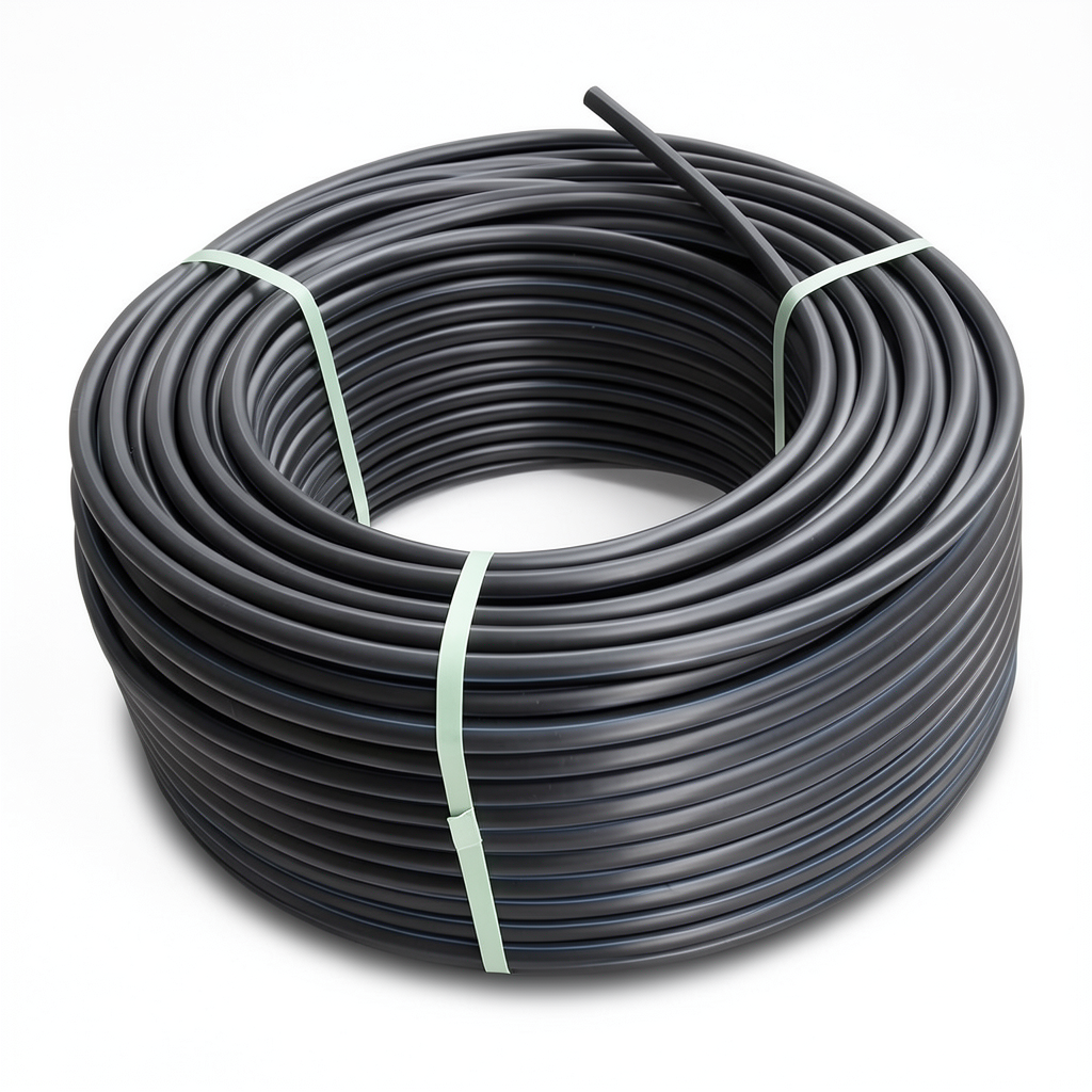HDPE Plastic Coil Pipe PN 20 Bar PE 100 25 mm SDR 9 Black